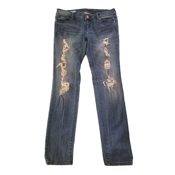 Decree Denim Distressed Skinny Jean  - Picture 1 of 8